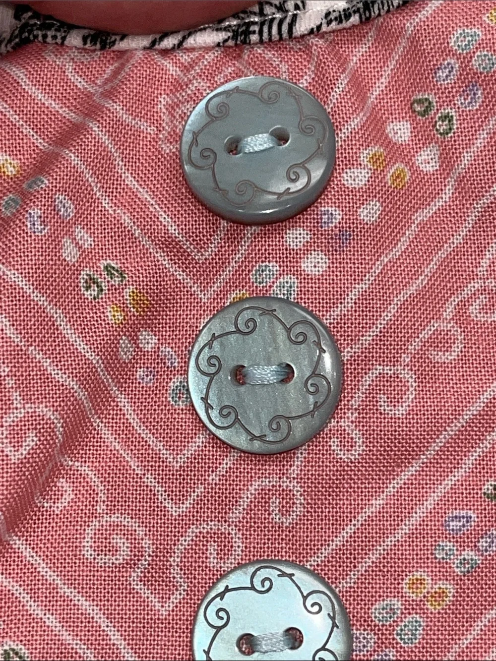 Giggle Moon White Black Toile Romper with Pink Yoke